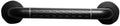 Bathroom Grab Rails Hand Rail Disability Aids Bathroom Grab Handrail Toilet Grab Rail Handrail Bathtub Grab Bar Shower Handle Safety (Black 38C