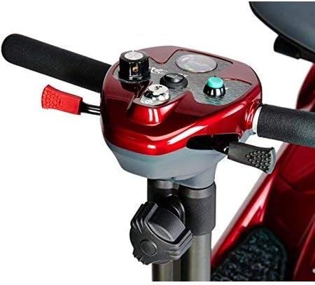 EV Rider Transport M - Compact Lightweight Manual Folding Mobility Scooter - Lithium Battery - Airline Approved - 42 lbs Total (Blue)