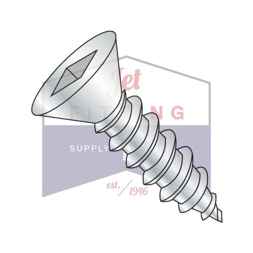 #14 x 3/4' Type A Self-Tapping Screws/Square/Flat Head/Steel/Zinc (Quantity: 4,000 pcs)