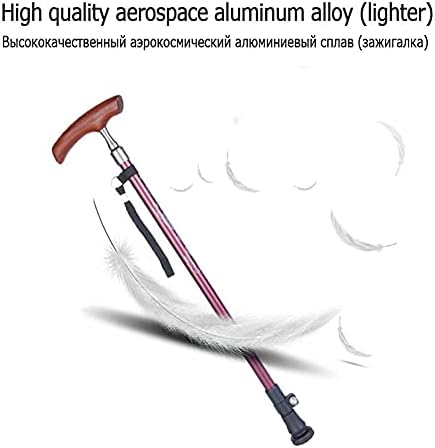 Canes Walkers for Seniors Rollator Walker, Walking Cane - Adjustable Walking Stick - Crutches - Lightweight Aluminum Offset Cane with Handle and Wrist Strap - Ideal Daily Living Aid for Limited Mo