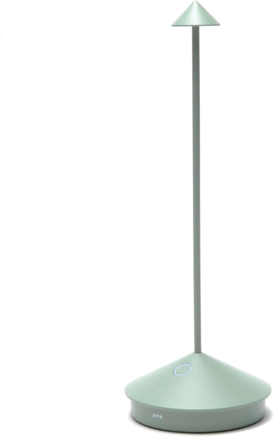 Zafferano, Pina Pro Lamp, Rechargeable Cordless Table Lamp with Touch Controls, Suitable for Indoor and Outdoor, Dimmer, 2200-3000 K, Height 11.4 Inches, Sage Color