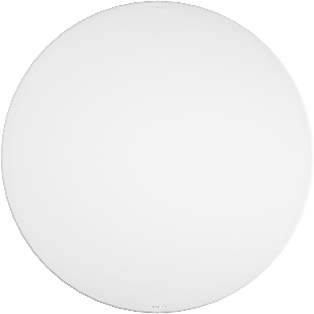 COSCO Commercial 5' (60') Round Blow Mold Table, White