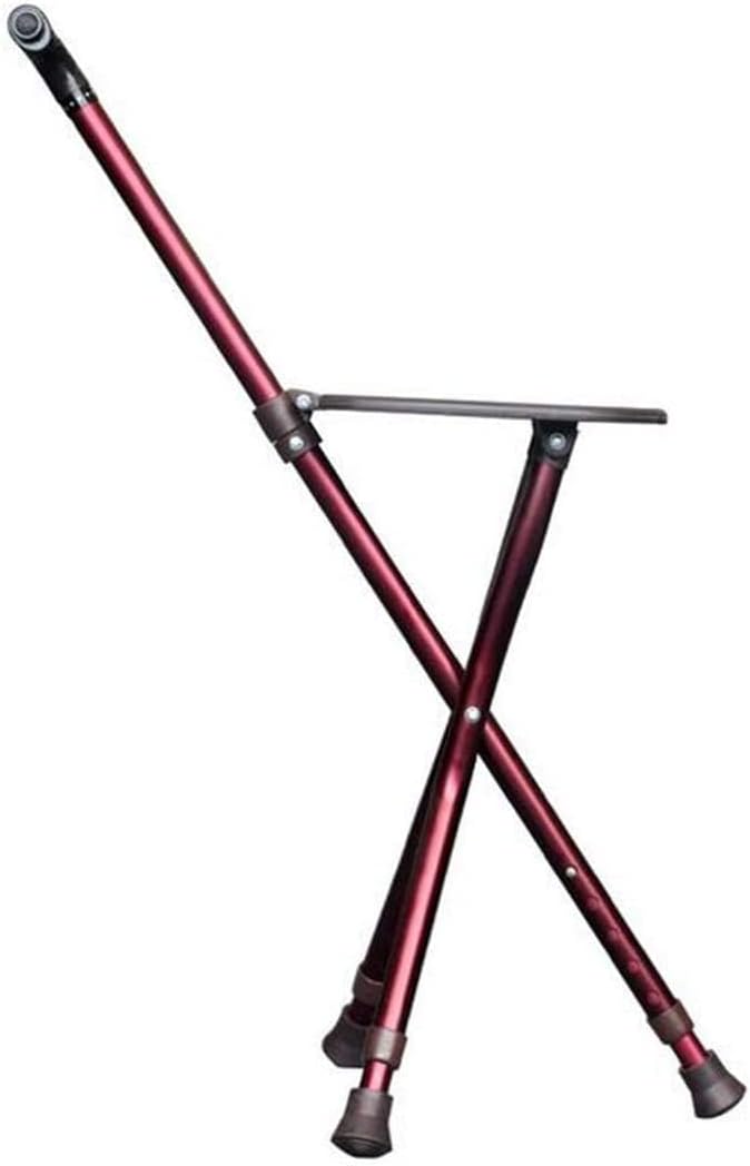 Walking Stick Walkers for seniors Rollator Walker, Crutches Adjustable Walking Crutches Disability Aid Folding Seat Adjustable Portable Walking Stick Mobility Aid rollator walker, Durable Mobilit