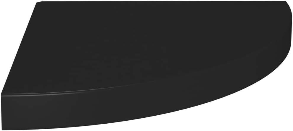 Corner Floating Shelves Wall Mounted,13.8 Inch Easy to Install Wall Corner Shelf,Wall Storage Shelves for Bedroom, Living Room, Bathroom, Kitchen, Office Concrete White (Black 2 Pcs)