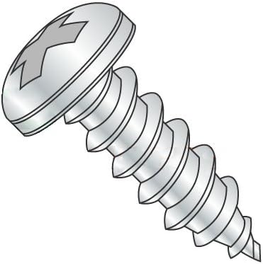 #6 x 3/4' Self Tapping Screws - Sheet Metal Screws, Type A, Stainless Steel 18-8, Pan Head, Phillips Drive, Full Thread (Quantity: 5000 pcs)