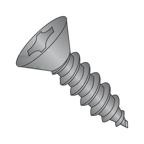 #14 x 3/4' Type AB Self-Tapping Screws/Phillips/Flat Head/Steel/Black Oxide (Carton: 3,500 pcs)