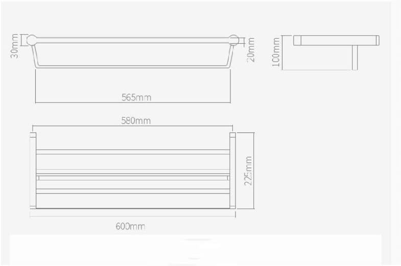 Multifunctional Towel Rack-Towel Shelf Rack with Bar for Bathroom,Wall Mounted Oil Rubbed Bronze