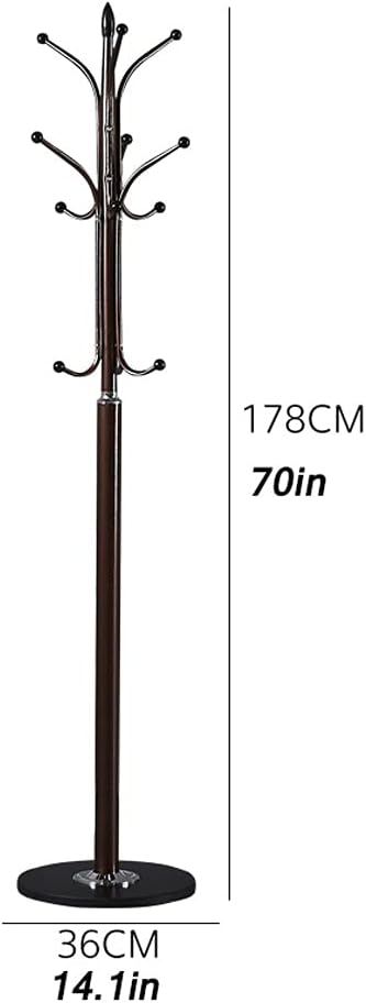 Modern Iron Coat Rack Stand for Hallway Living Room Bedroom Grey Floor Standing Shelf with Hanging Bag Hanger Corner Organizer for Jackets Hats Scarves Standing Coat Stand,Grey