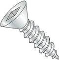 #14 x 3/4' Self Tapping Screws - Sheet Metal Screws, Type A, Stainless Steel 18-8, Flat Head, Square Drive, Full Thread (Quantity: 500 pcs)