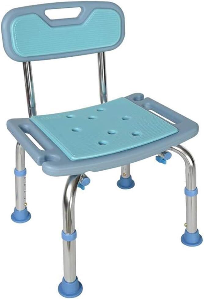 Shower Stool, Shower Chair, Shower Chair,Height Adjustable Bath/Shower Stool Bathtub Shower Chair with Backrest Shower Head Holder Non-Slip Leg Pad Disability Aid (Color : #1)