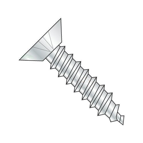 #14 x 3/4' Type A Self-Tapping Screws/Phillips/Flat Undercut Head/Steel/Zinc (Carton: 4,000 pcs)