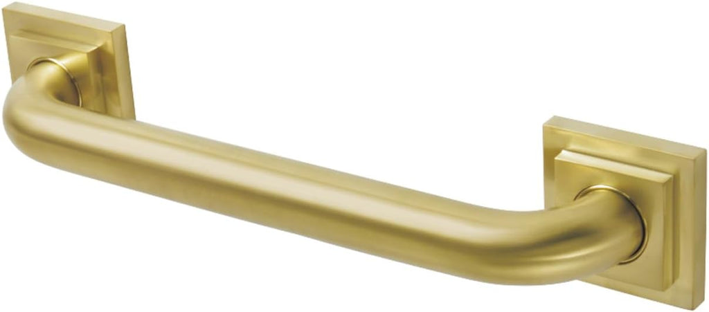 Kingston Brass DR614127 Claremont 12' Decorative Grab Bar, Brushed Brass