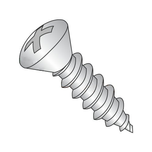 #14 x 3/4' Type A Self-Tapping Screws/Phillips/Oval Head / 18-8 Stainless Steel (Carton: 1,000 pcs)