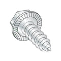 #14 x 3/4' Type AB Self-Tapping Screws/Unslotted/Hex Washer Head/Steel/Zinc/Serrated/Serrations Under Head / 7/16 Head (AF) (Carton: 2,500 pcs)