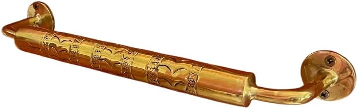 Handmade Unlacquered Antique Towel Brass Rod Bar for Bathroom Wall, Handcrafted Towel Hanger Wall Mount, Towel Bar Wall Mount Rod, Handmade Home Decor Brass Kitchen Hanger Bar (20'' / 50cm)