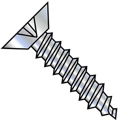 12-14X3/4 Phillips Flat Undercut Self Tapping Screw Type A B Fully Threaded Zinc (Pack Qty 5,000) BC-1212ABPU by Shorpioen
