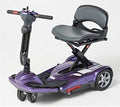 EV Rider 'Transport M' Lightweight Foldable Scooter - 250Lbs 4 Mph 10 Miles - Plum