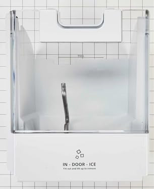 Replacement W11347840 Ice Container Assembly for Whirlpool, Kenmore, KitchenAid Refrigerator 4931042, PS12717489, W11251049