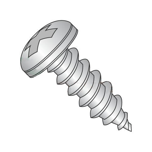 #14 x 3/4' Type A Self-Tapping Screws/Phillips/Pan Head / 18-8 Stainless Steel (Carton: 1,000 pcs)