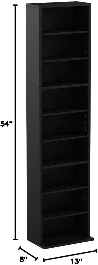 Atlantic Herrin Adjustable Media 261 Ebony Cabinet