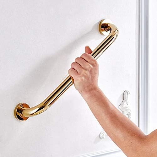 Bathroom Grab Rails Hand Rail Disability Aids Bathroom Tub Toilet Handrail Brass Gold Finish Grab Bar Shower Safety Support Handle (40cm)