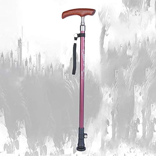 Canes Walkers for Seniors Rollator Walker, Walking Cane - Adjustable Walking Stick - Crutches - Lightweight Aluminum Offset Cane with Handle and Wrist Strap - Ideal Daily Living Aid for Limited Mo