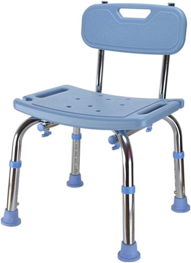Shower Stool, Shower Chair, Shower Chair,Height Adjustable Bath/Shower Stool Bathtub Shower Chair with Backrest Shower Head Holder Non-Slip Leg Pad Disability Aid (Color : #2)