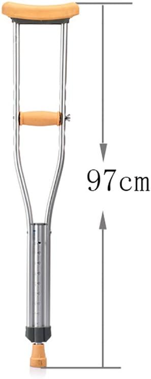 Crutches for Adults Underarm Handicapped Crutches/Canes for Disabled Persons with Free Retractable Aluminum s Adjustable Range 90-150 Cm Great for Travel or Work