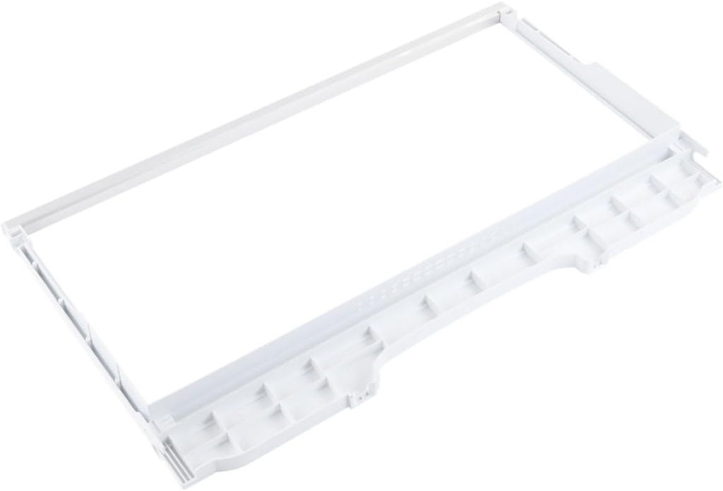 Whirlpool W11127833 Genuine OEM French Door Refrigerator Crisper Drawer Cover Frame, White Replacement Part - Replaces W10493545, W10788103, W11095653, W11037029, and W11507302