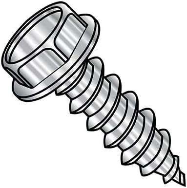 12-14X3/4 Unslotted Indent Hex Washer Self Tapping Screw Type AB Full Thread 18-8Stainless (Pack Qty 2,000) BC-1212ABW188 by Shorpioen