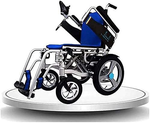 Electric Wheelchair Self-Leveling Lying Easy to Fold Lightweight Wheelchair Elderly People with Disabilities Four-Wheeled Scooter