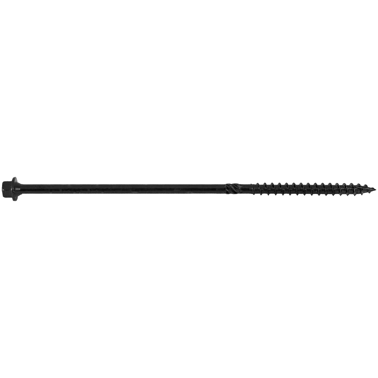 Jake Sales #14 X 7 Heavy Duty Black Timber/Log/Landscaping Wood Screws - Exterior Coated Heavy Duty Screws. 10 x 50 Count Boxes - 500 Screws
