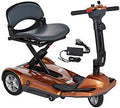 Transport S19M EZ(Easy Move) Fold Manual Folding Electric Mobility Scooter for Adults Seniors Handicaped Lightweight Mobility Travel Scooter, 11.5 Ah Li Battery Pack, Penny Copper