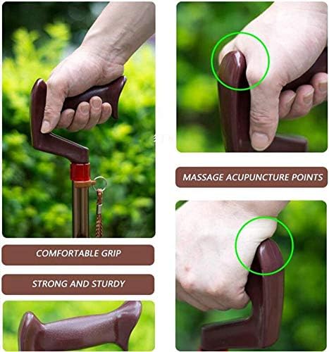 Walking Cane with Folding Seat - Tripod Folding Walking Stick Seat, Disability Medical Aid Folding Seat Cane for The Elderly, People with Reduced Mobility