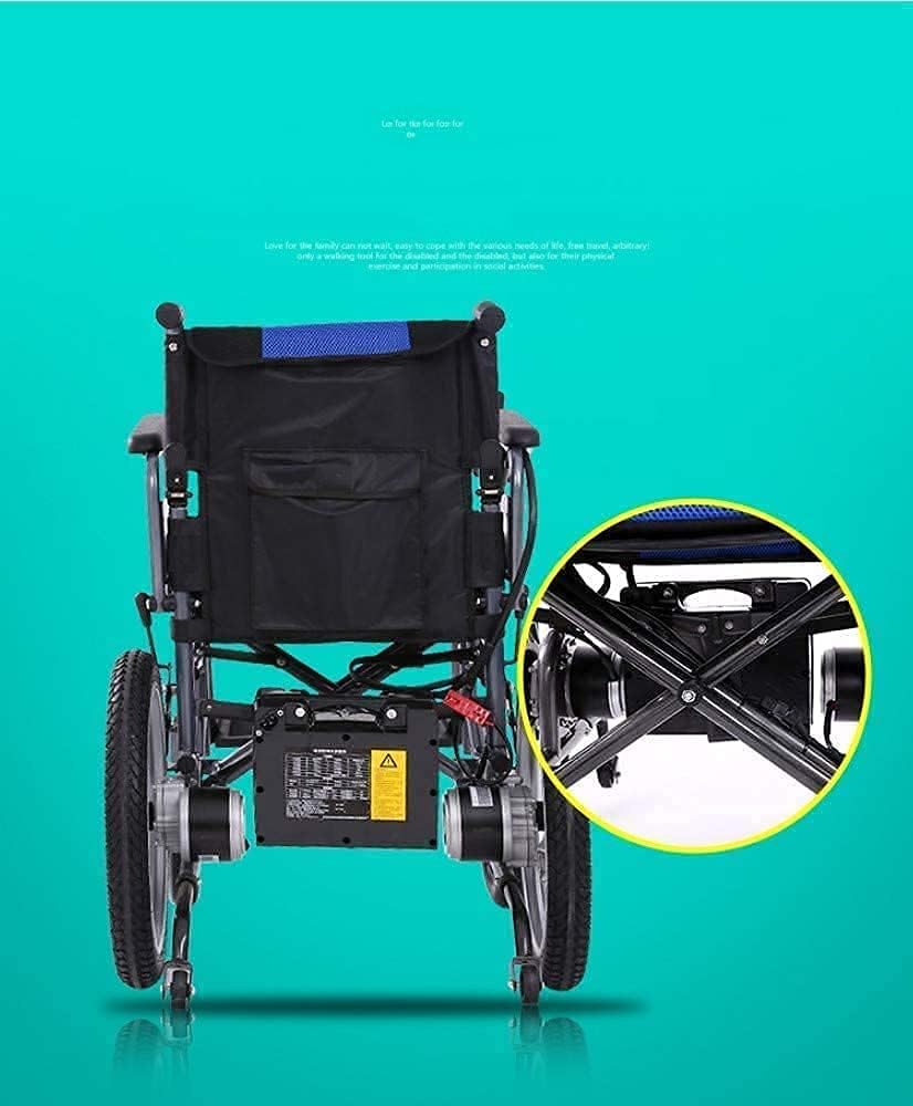 Electric Wheelchair Foldable Lightweight Heavy-Duty Lithium Battery Powered Electric Wheelchair Mobility Scooter for The Elderly with Disabilities