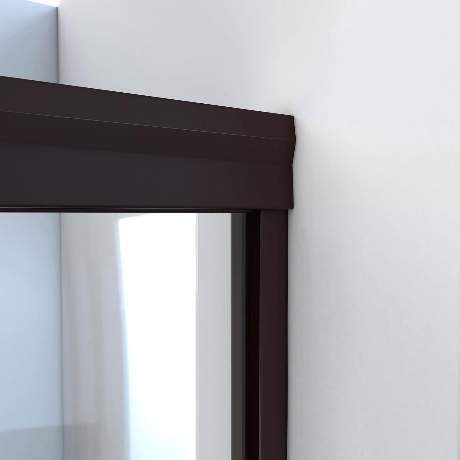 DreamLine Alliance Pro BGX 56-60 inch W x 70 3/8 inch H Semi-Frameless Bypass Shower Door in Oil Rubbed Bronze and Clear Glass