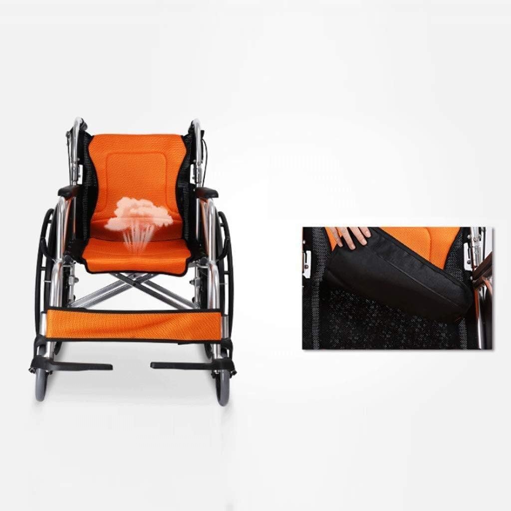 Wheelchair Aluminum Alloy， Light Fold Old Man Scooter Disabled Manual Super Light Tourist