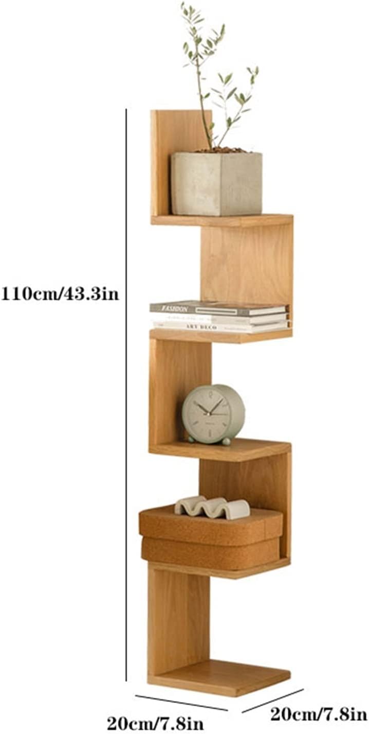 TOMYEUS Bookshelf Creative Corner Shelf Simple Small Bookshelf Corner Shelf Storage Rack Desk Organizer for Study Bedroom Office Bookcase Storage Rack