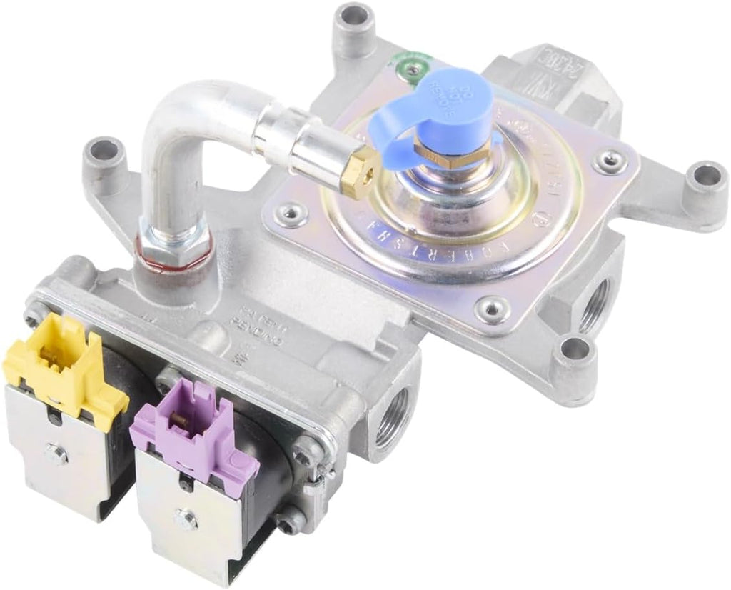 Whirlpool W11449506 WP98014893 OEM Gas Range Valve and Pressure Regulator, Multicolor