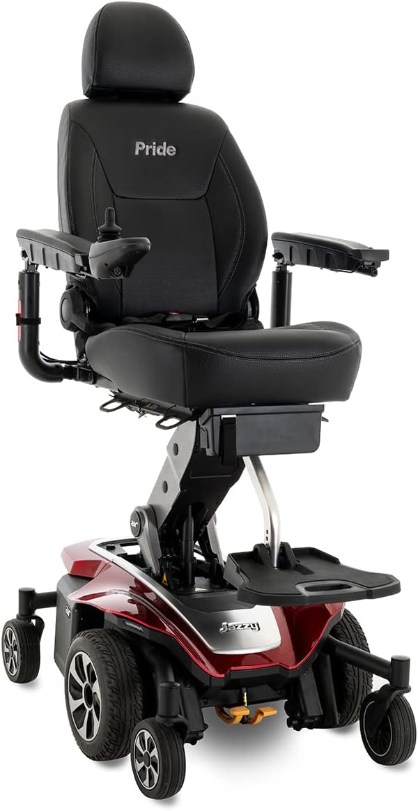 Pride Jazzy Air 2 (Ruby Red)- Includes Joystick Cover, Chair Cover, ARM Bag!