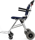 Wheelchair, Aviation Titanium Alloy Wheelchair Folding Folding Scooter for The Elderly Disabled Portable Cart, Folding Size: 530 430 600 Mm