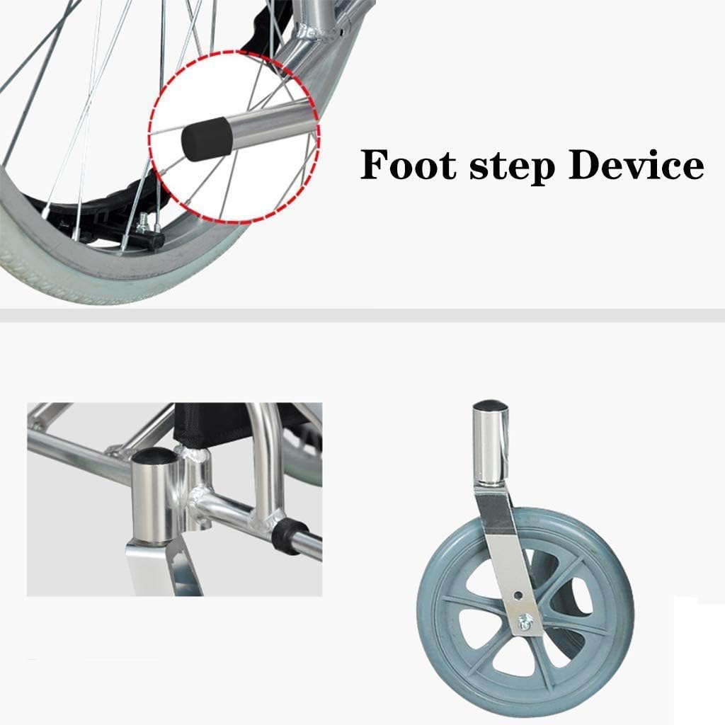 Wheelchair Aluminum Alloy Wheelchair,Folding Portable Multi-Purpose Wheelchairs,Propelled Wheelchair,Elderly Mobility Scooters Trolley