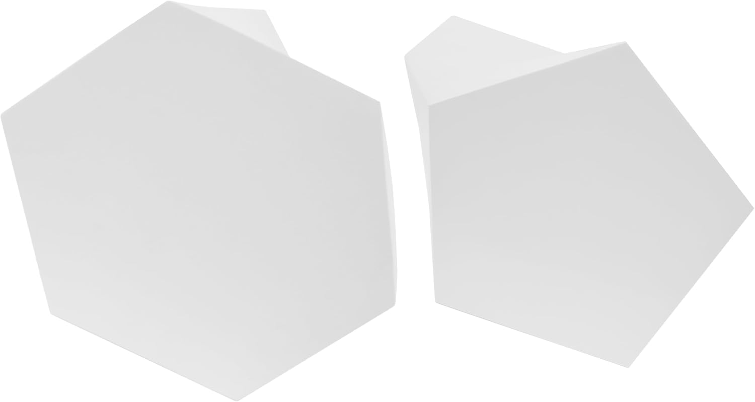 Christopher Knight Home Skyles Coffee Table Set of 2, Geometric Lightweight Concrete Patio End Table, Contemporary Home Decor, Flexible Indoor Outdoor Coffee Tables, No Assembly Required, White