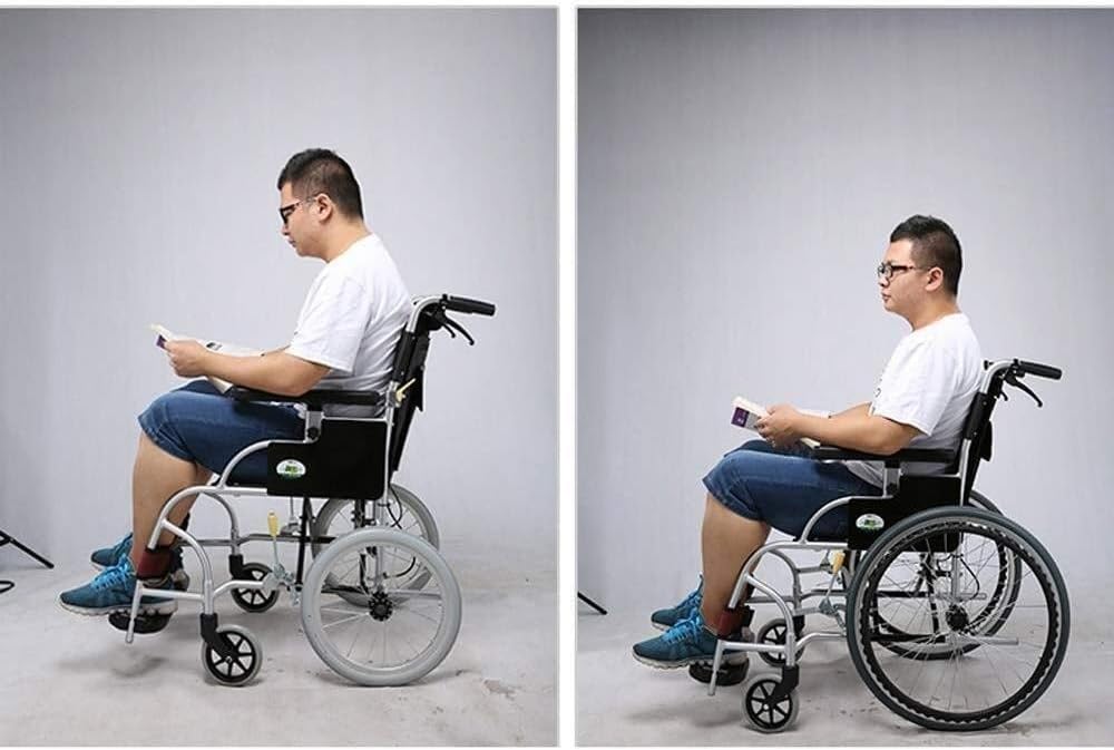 Wheelchair Aluminum Alloy, Fold Light Portable Scooter Home Disabled Trolley,Portable