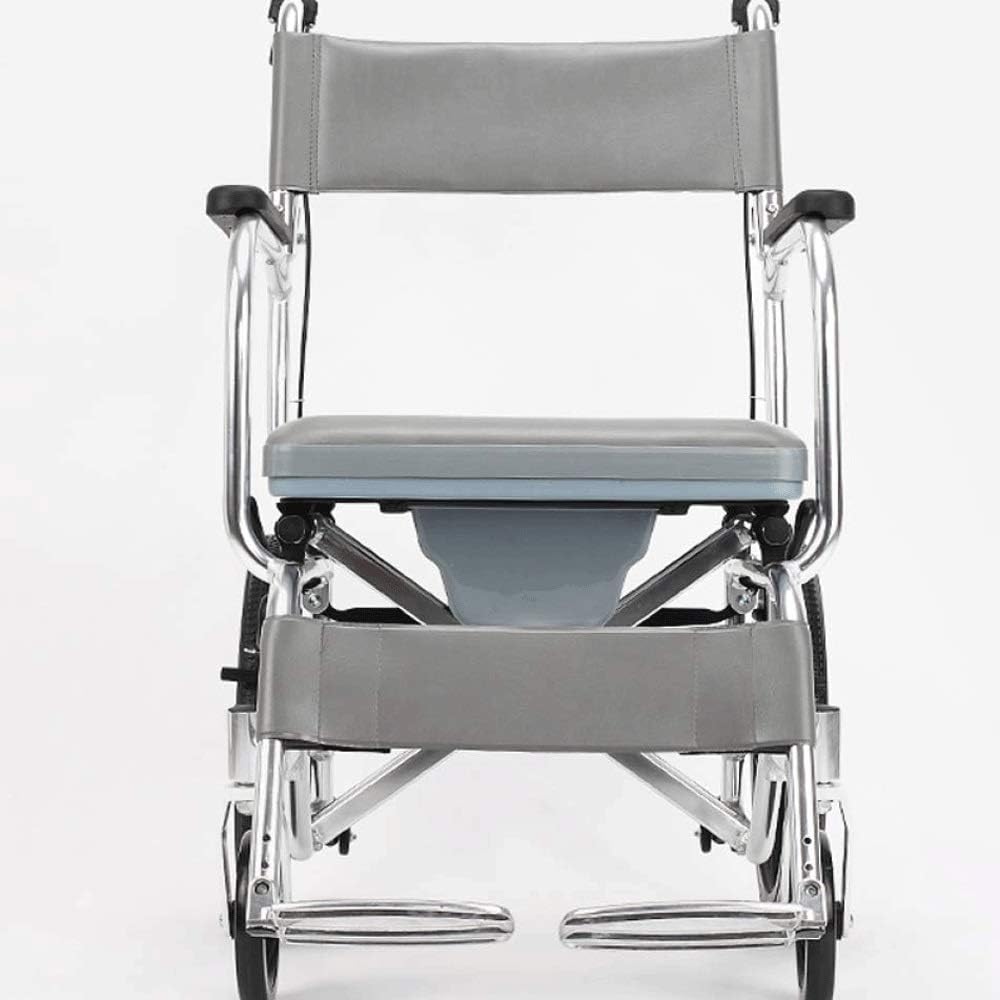 Wheelchair - with Seat Folding Wheelchair, Elderly Portable Wheelchair, Bathing Scooter, Handicapped Trolley, Size; 56X97X90CM