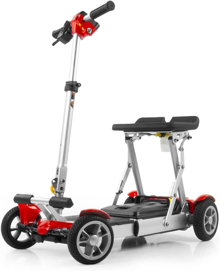 EV Rider Gypsy Folding Travel Mobility Scooter - 37 pounds - with Lithium Battery, Lightweight, Portable, Travelling Foldable