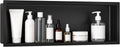 VELPAX No Tile Needed Shower Niche 12'X 36', Bathroom Wall Niche Single Shelf, Stainless Steel Shower Niche for Bathroom, Kitchens, Balconies