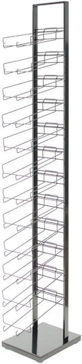 Hat Display Rack with 12 Tiers Black Metal 10' x 78' (W x H)
