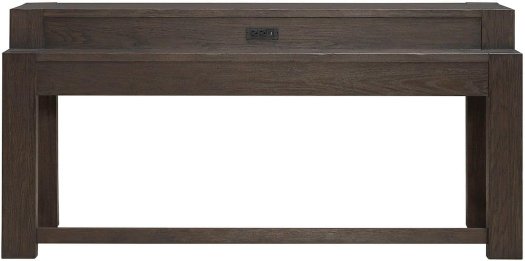 Liberty Furniture Lennox Hill Living Room Console Bar Table with Charging Station - Bark