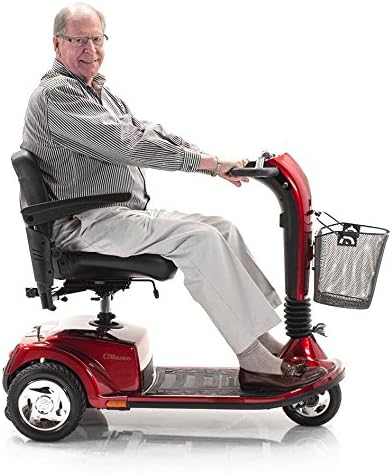 Golden Technologies Companion II 3 Wheel Full Size Electric Mobility Scooter GC-340 (RED)